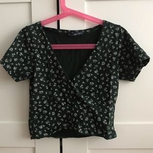 Brandy Melville Dark Green Amara Top
